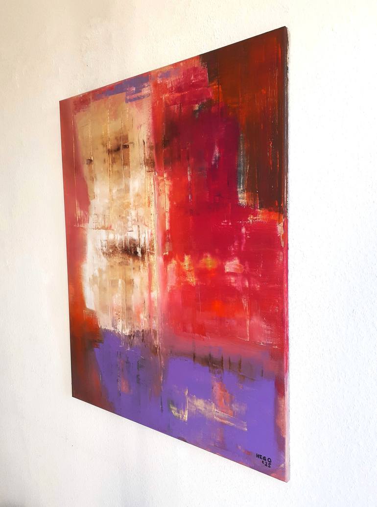 Original Abstract Painting by Heinz Hego Goevert
