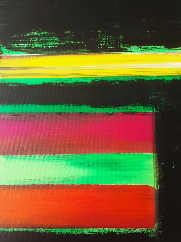 Original Abstract Expressionism Abstract Painting by Heinz Hego Goevert