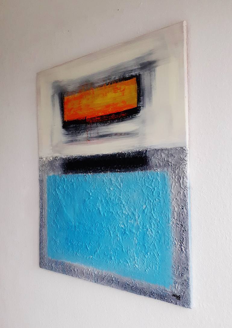 Original Abstract Expressionism Abstract Painting by Heinz Hego Goevert