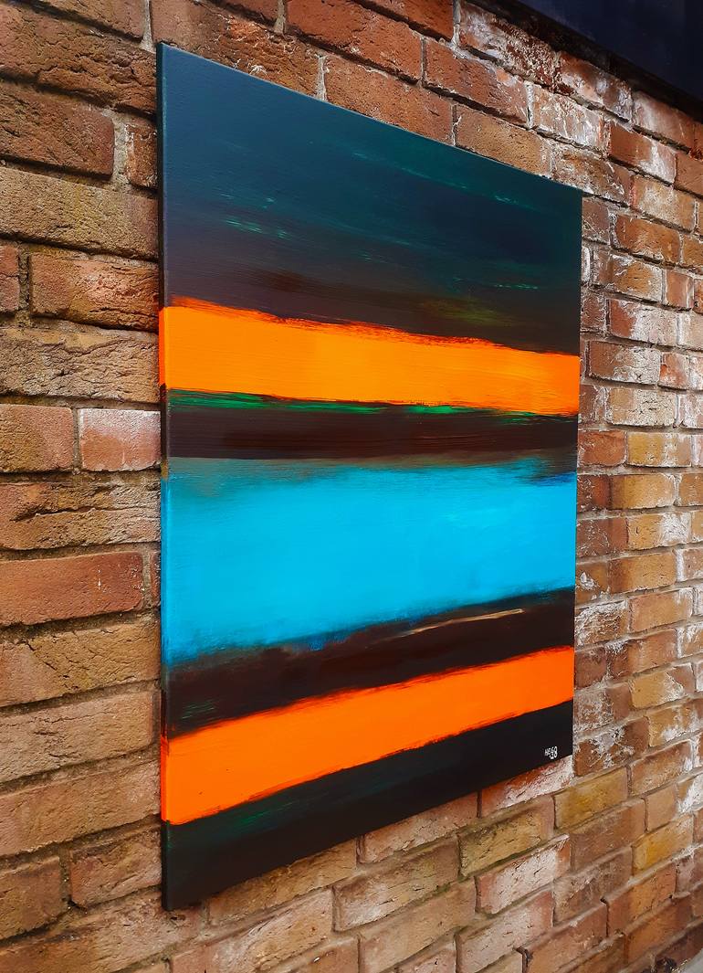 Original Abstract Expressionism Abstract Painting by Heinz Hego Goevert