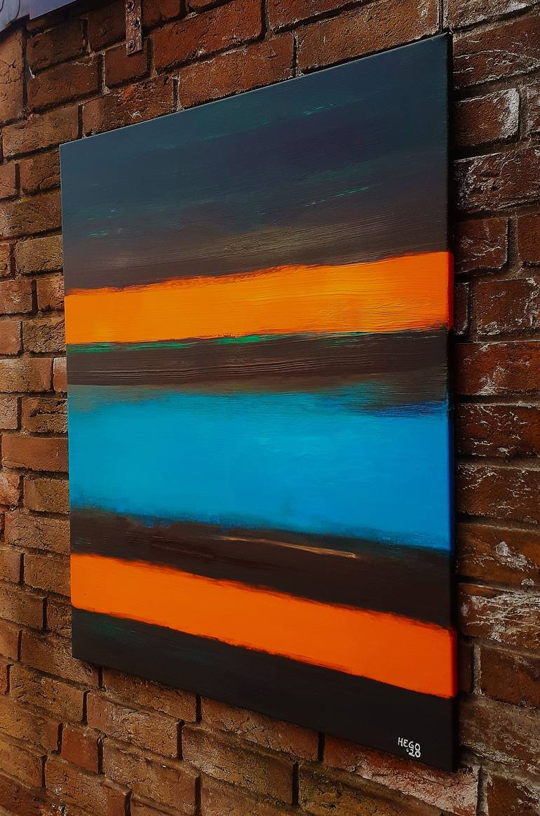 Original Abstract Expressionism Abstract Painting by Heinz Hego Goevert