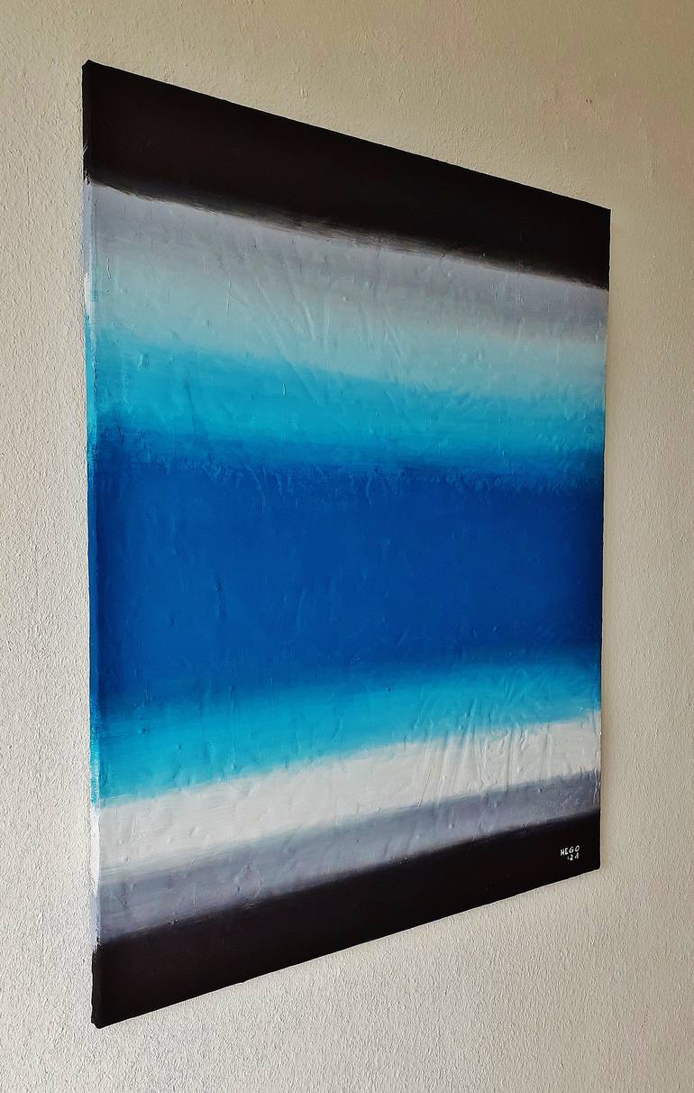 Original Abstract Expressionism Abstract Painting by Heinz Hego Goevert