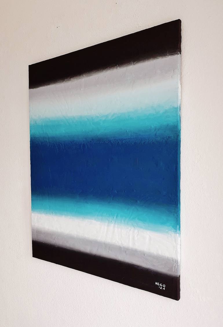 Original Abstract Expressionism Abstract Painting by Heinz Hego Goevert