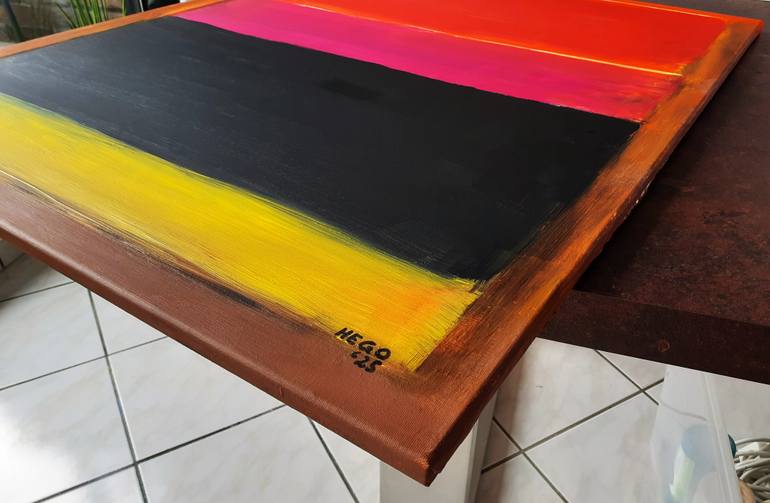Original Color Field Painting Abstract Painting by Heinz Hego Goevert