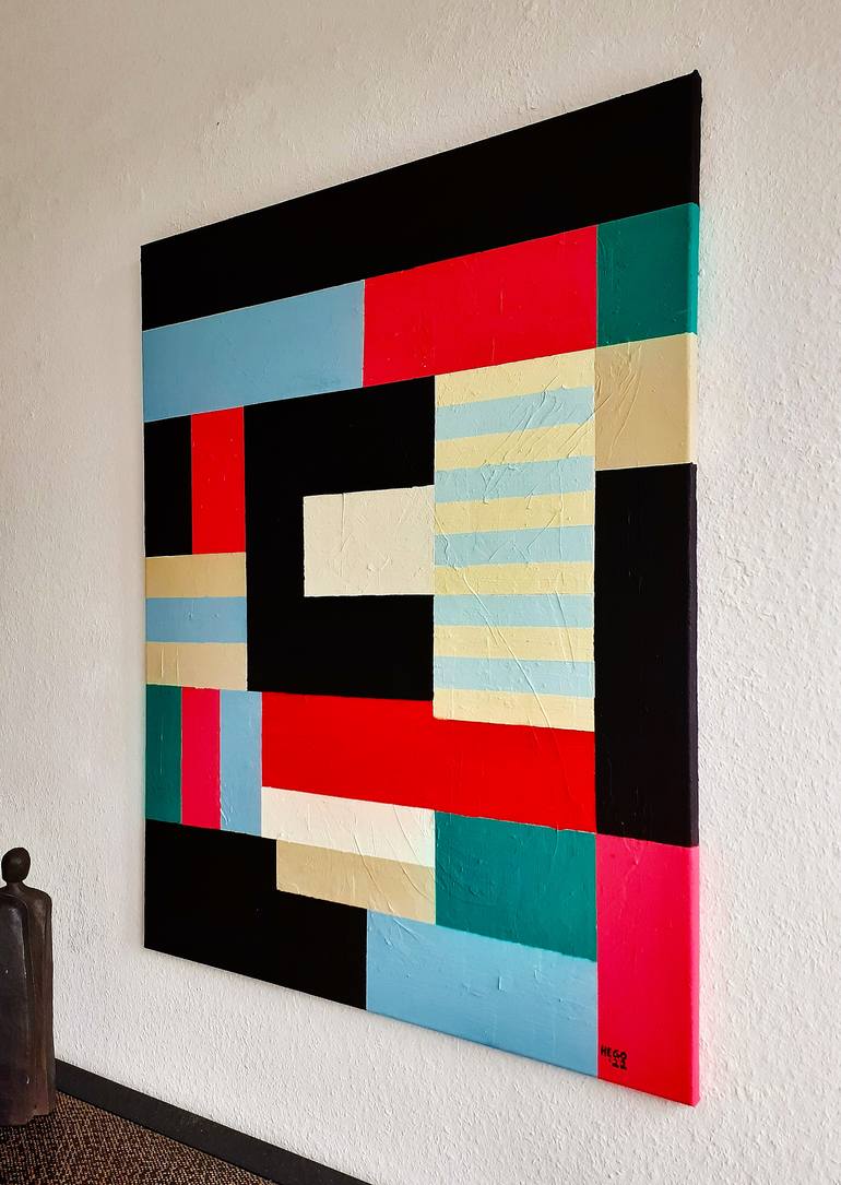 Original Color Field Painting Abstract Painting by Heinz Hego Goevert