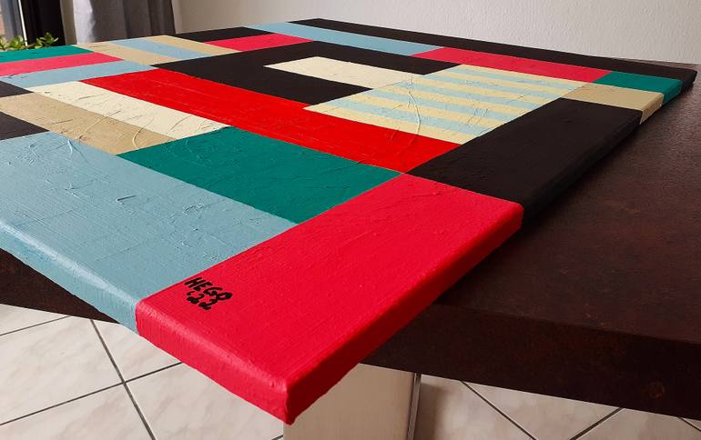 Original Color Field Painting Abstract Painting by Heinz Hego Goevert
