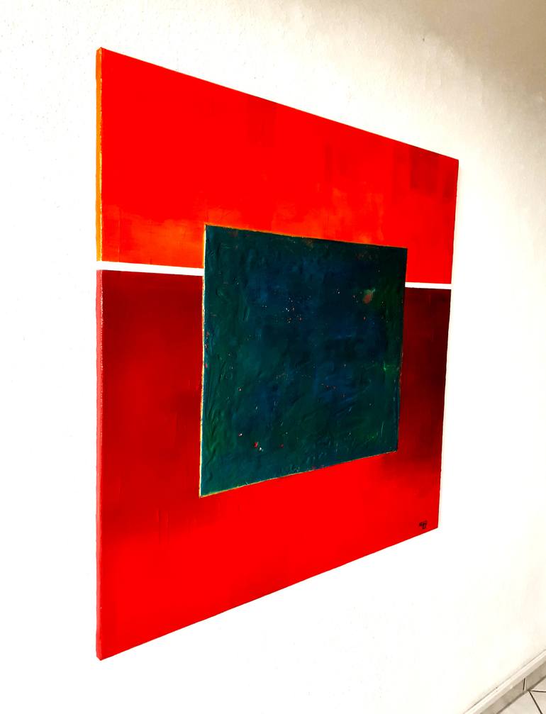 Original Abstract Expressionism Abstract Painting by Heinz Hego Goevert