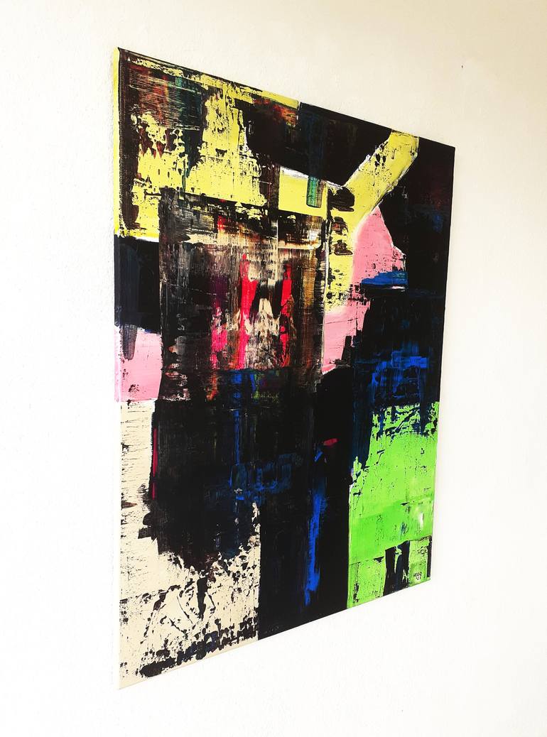 Original Abstract Expressionism Abstract Painting by Heinz Hego Goevert
