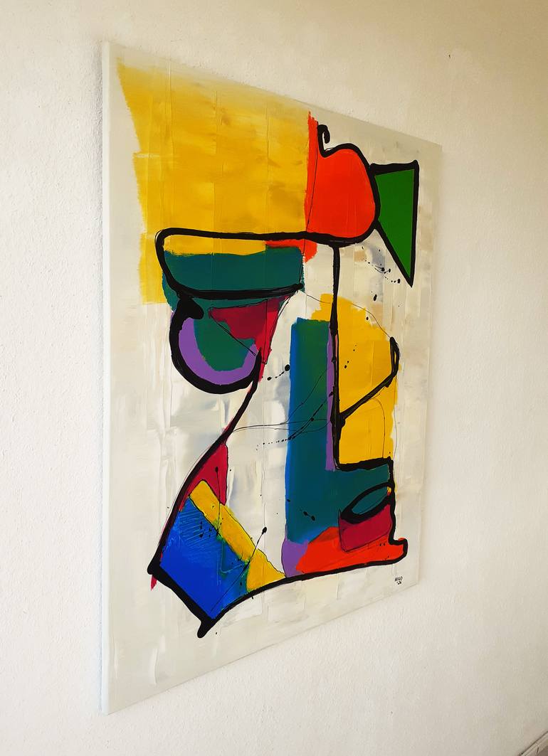 Original Abstract Painting by Heinz Hego Goevert