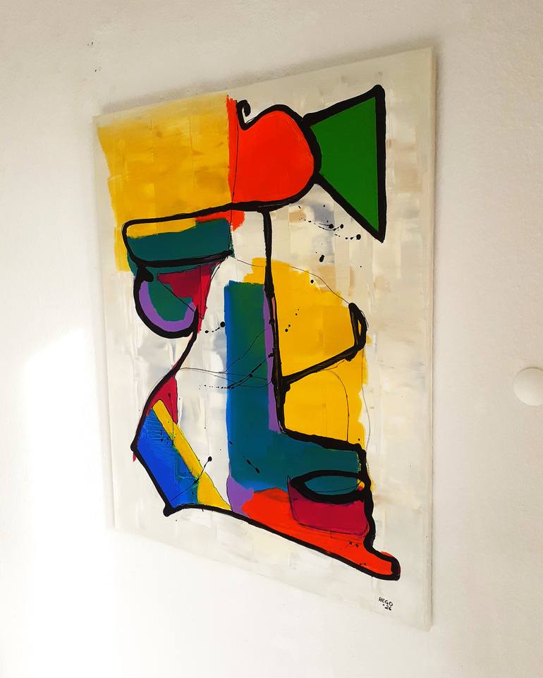 Original Abstract Painting by Heinz Hego Goevert