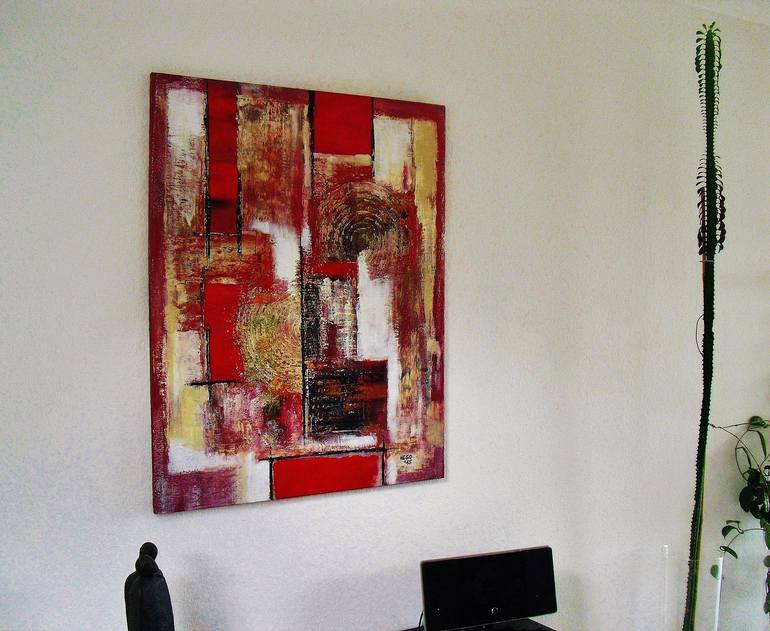 Original Abstract Painting by Heinz HEGO Goevert