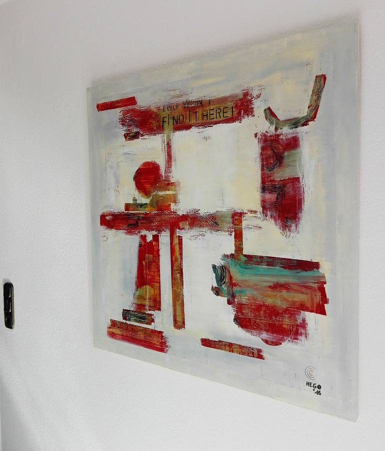 Original Abstract Painting by Heinz Hego Goevert