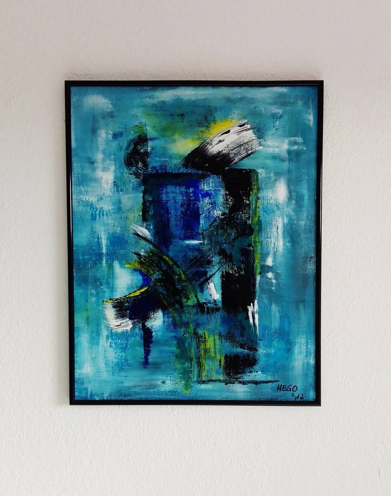 Original Abstract Painting by Heinz HEGO Goevert