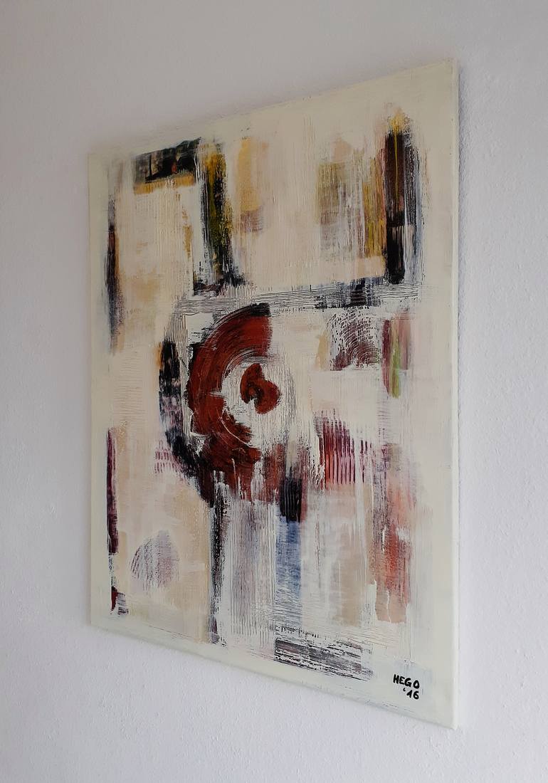 Original Abstract Painting by Heinz Hego Goevert