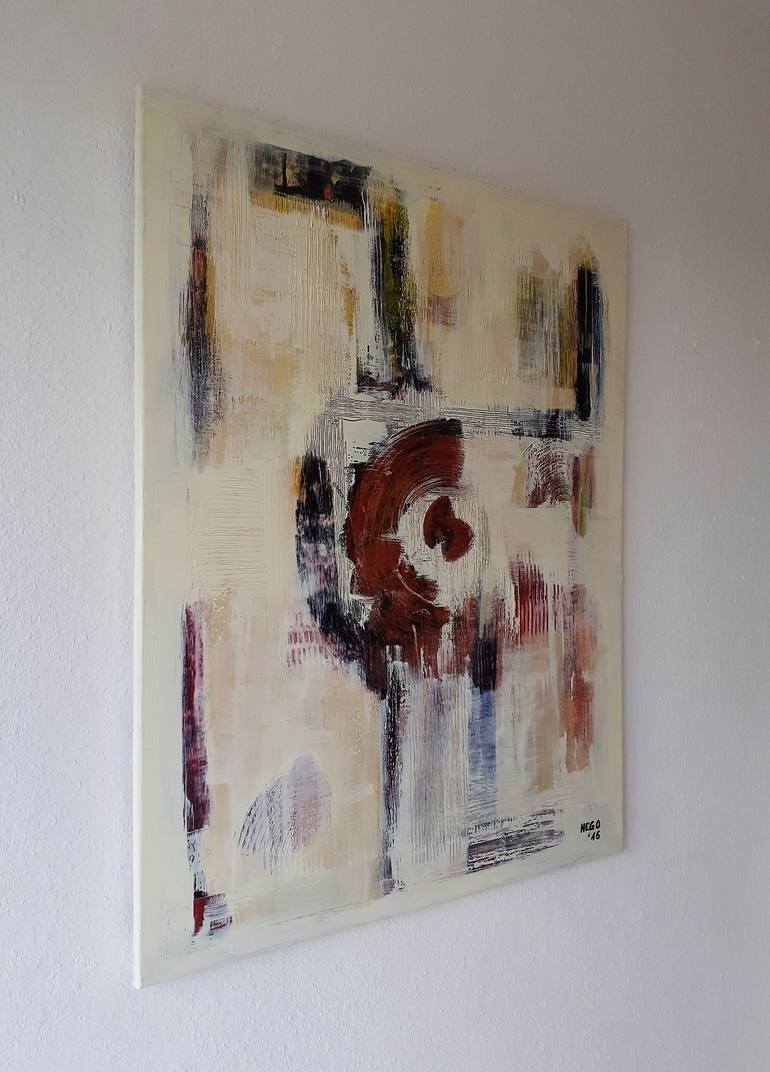 Original Abstract Painting by Heinz Hego Goevert