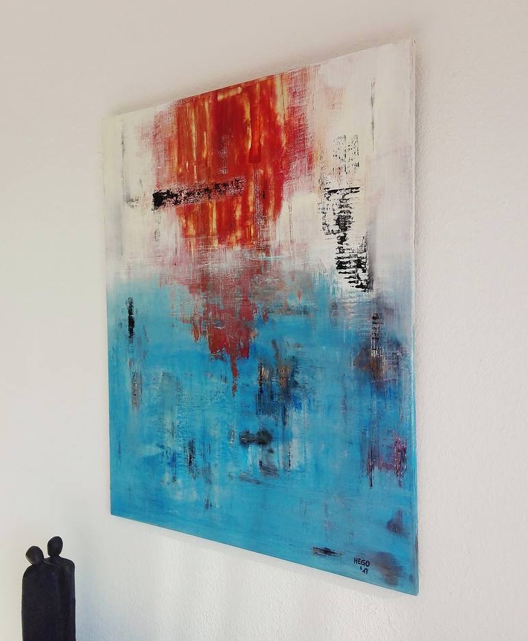 Original Abstract Painting by Heinz HEGO Goevert