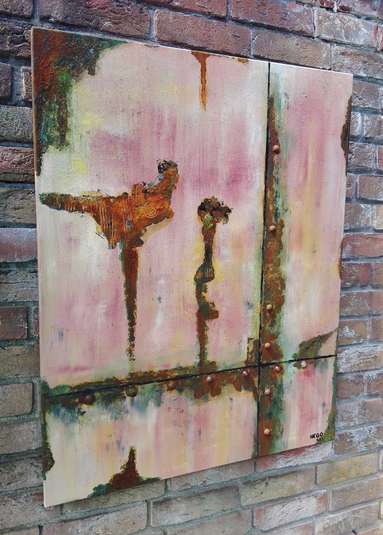 Original Abstract Painting by Heinz HEGO Goevert