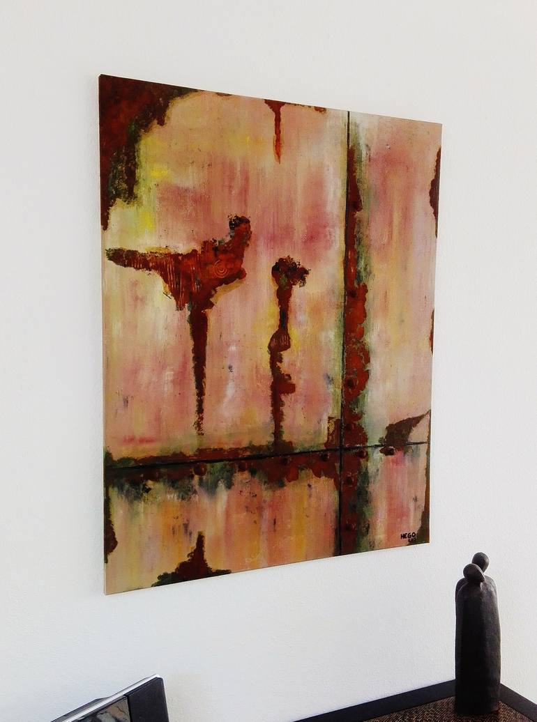 Original Abstract Painting by Heinz HEGO Goevert