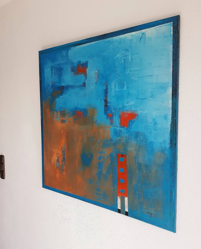 Original Abstract Painting by Heinz HEGO Goevert