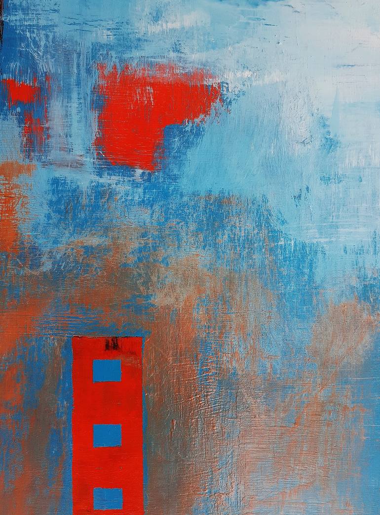 Original Minimalism Abstract Painting by Heinz HEGO Goevert