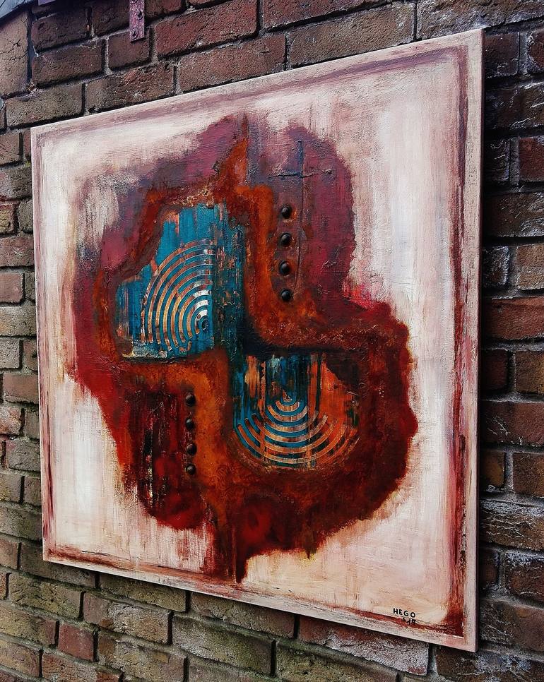 Original Abstract Painting by Heinz HEGO Goevert