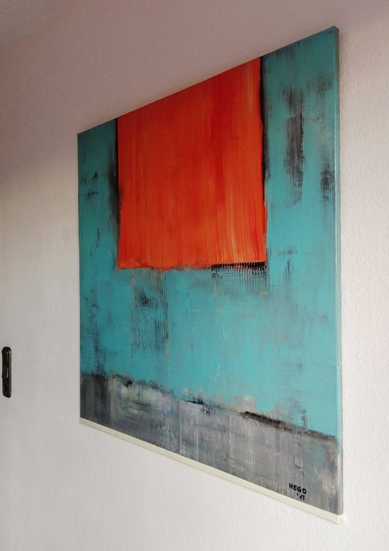 Original Abstract Painting by Heinz HEGO Goevert