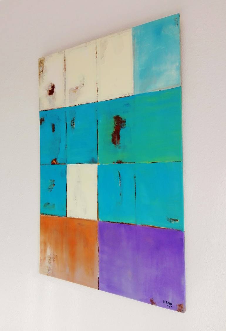 Original Abstract Painting by Heinz HEGO Goevert