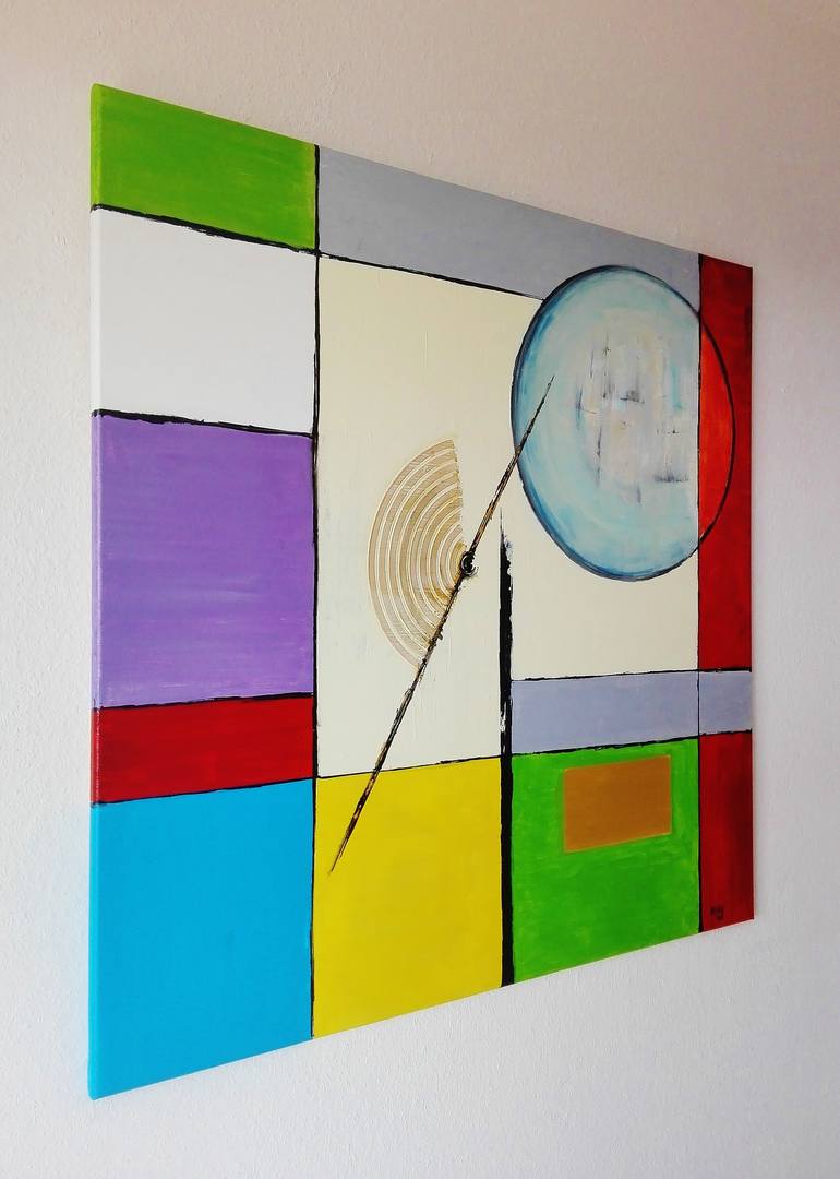 Original Classic Modernism Abstract Painting by Heinz HEGO Goevert