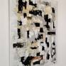 Patchwork (left) on a wall