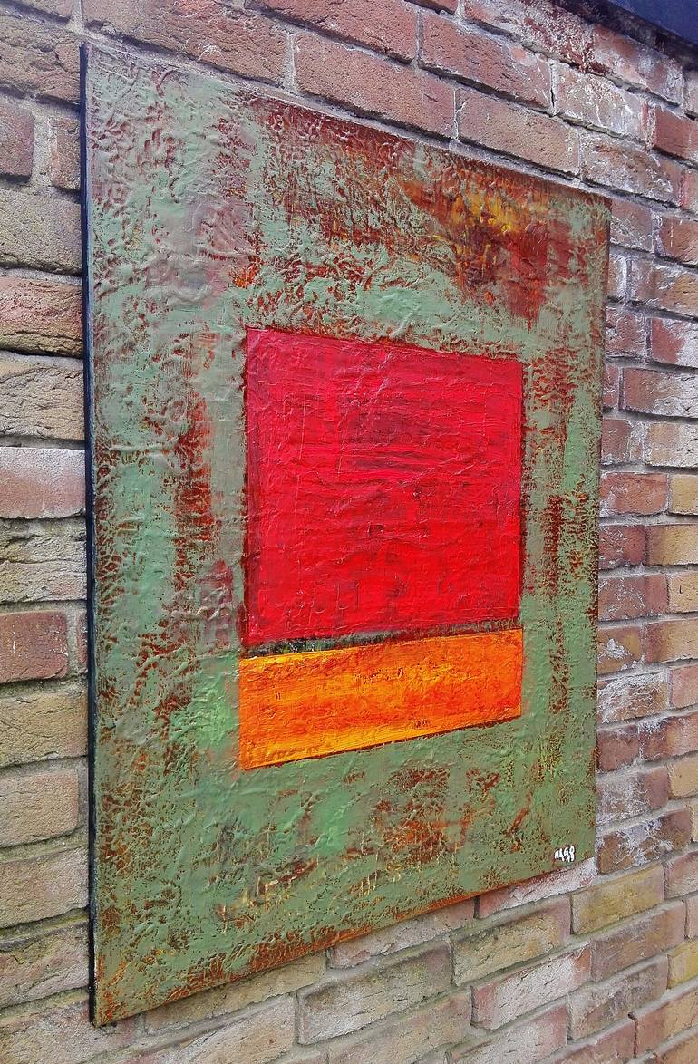 Original Modernism Abstract Painting by Heinz Hego Goevert