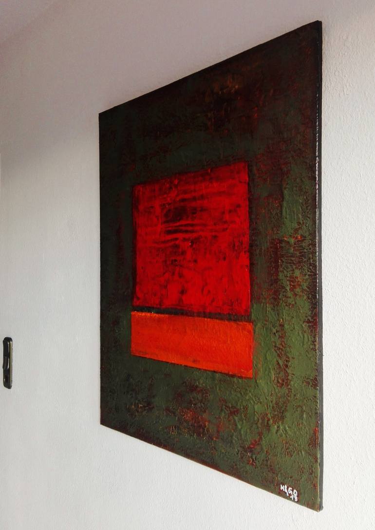 Original Modernism Abstract Painting by Heinz Hego Goevert