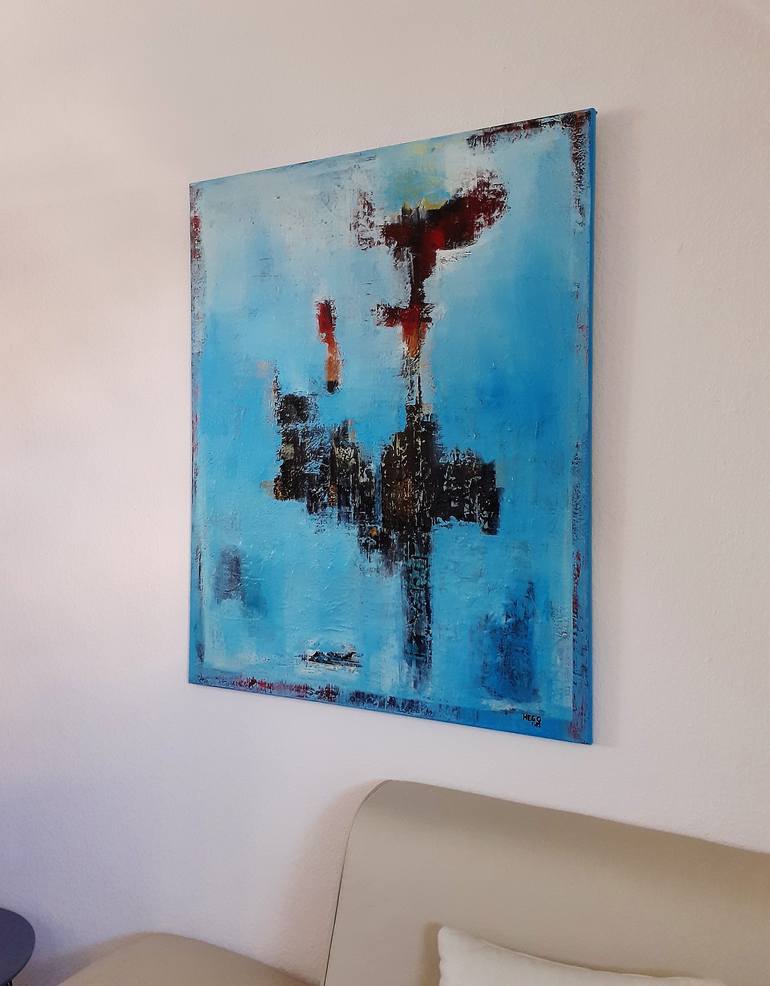 Original Abstract Painting by Heinz HEGO Goevert