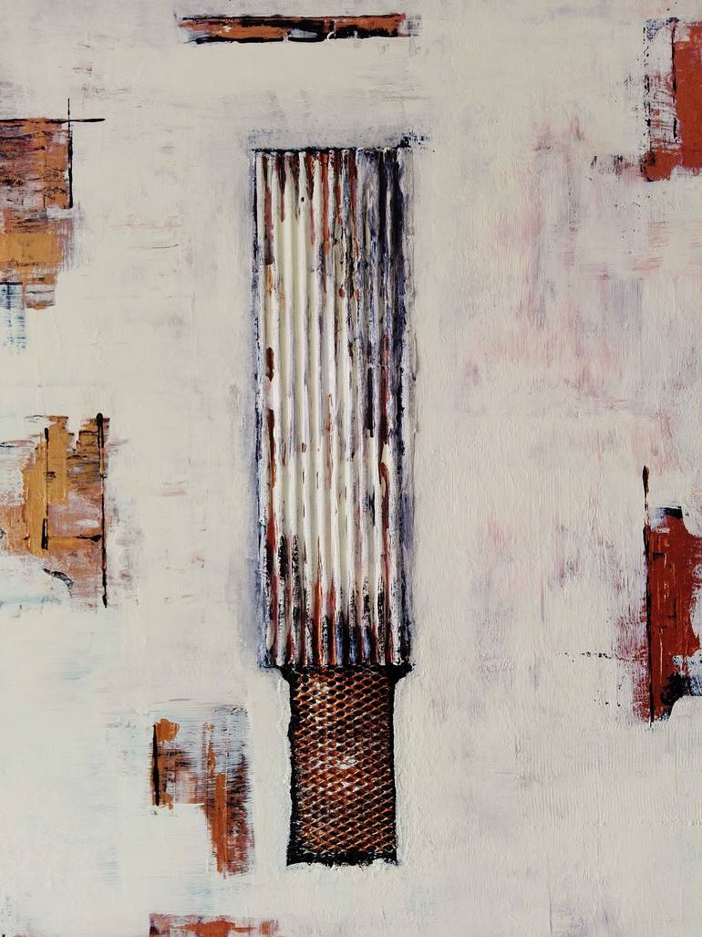 Original Minimalism Abstract Painting by Heinz Hego Goevert