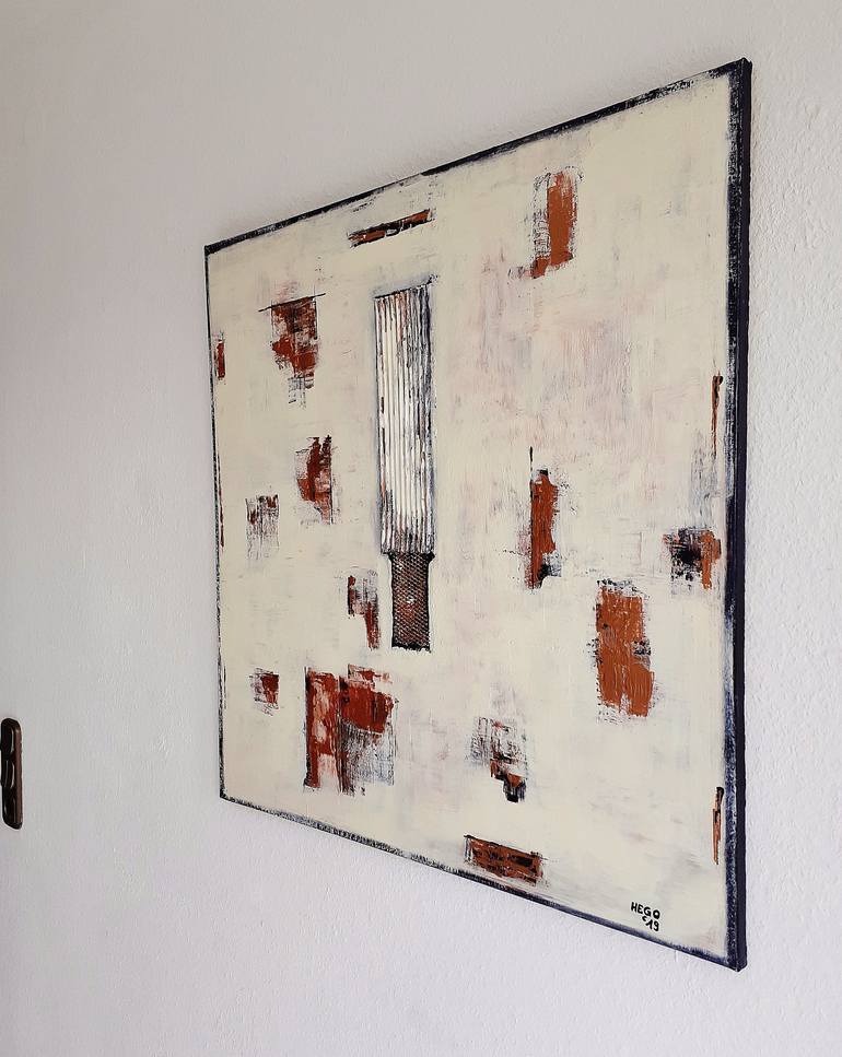 Original Minimalism Abstract Painting by Heinz Hego Goevert