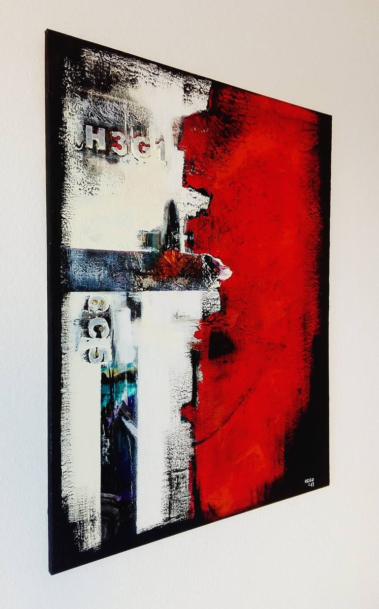 Original Abstract Painting by Heinz HEGO Goevert