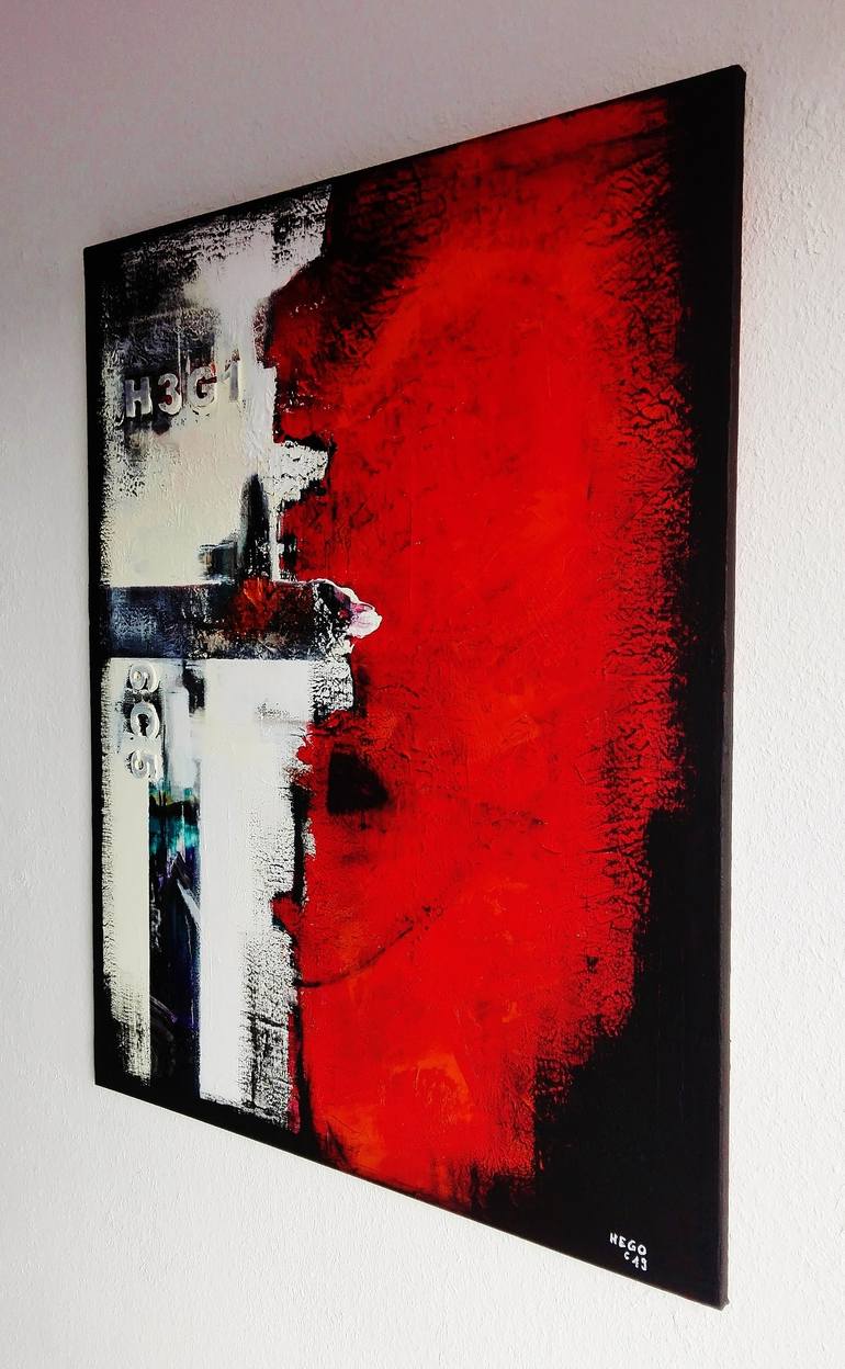 Original Abstract Painting by Heinz HEGO Goevert