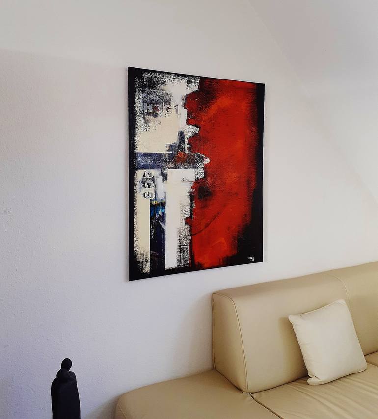 Original Abstract Expressionism Abstract Painting by Heinz HEGO Goevert