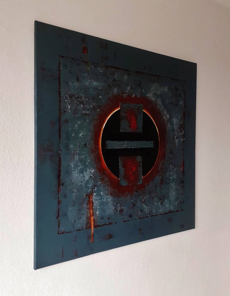 Original Abstract Painting by Heinz HEGO Goevert