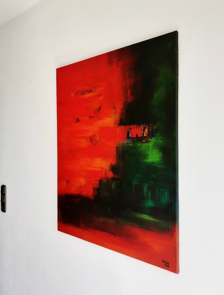 Original Abstract Painting by Heinz HEGO Goevert