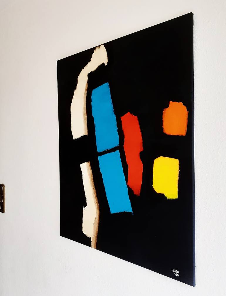 Original Abstract Painting by Heinz HEGO Goevert