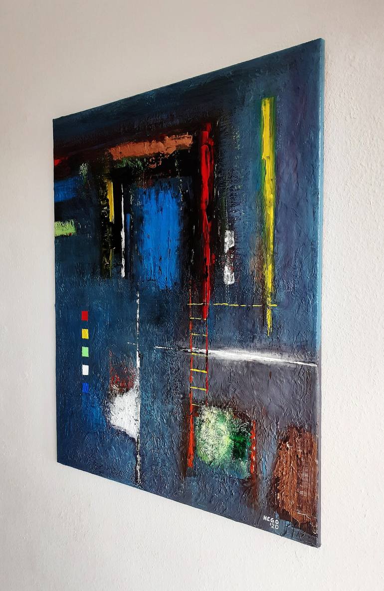 Original Abstract Painting by Heinz HEGO Goevert