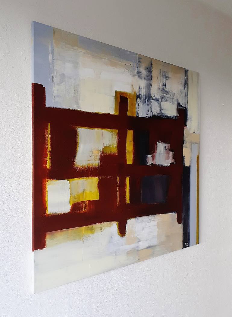 Original Post-painterly Abstract Painting by Heinz HEGO Goevert