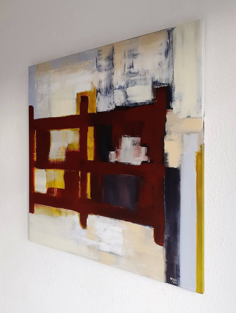 Original Abstract Painting by Heinz HEGO Goevert