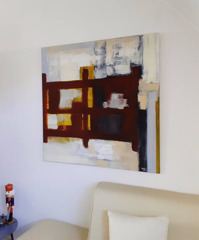 Original Post-painterly Abstract Painting by Heinz HEGO Goevert