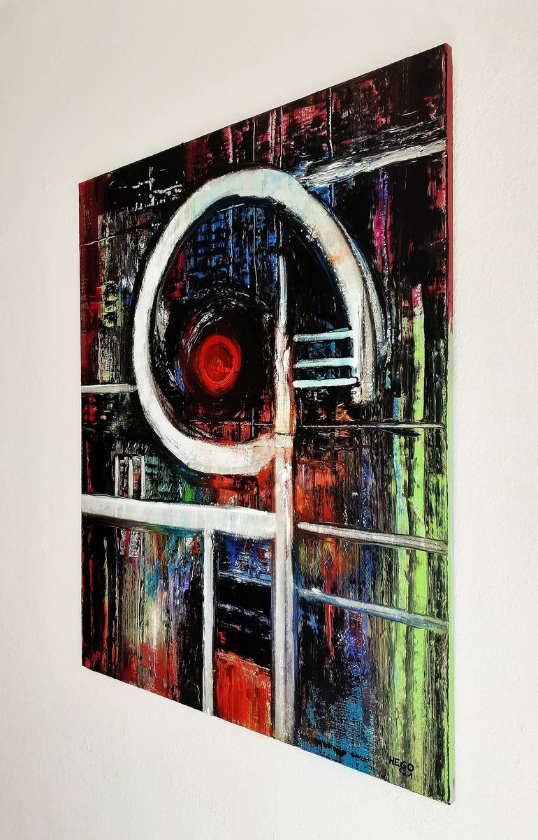 Original Abstract Painting by Heinz HEGO Goevert