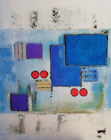 Original Abstract Paintings by Heinz HEGO Goevert