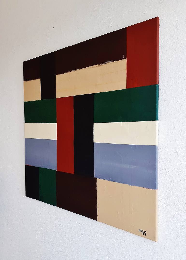 Original Abstract Painting by Heinz HEGO Goevert