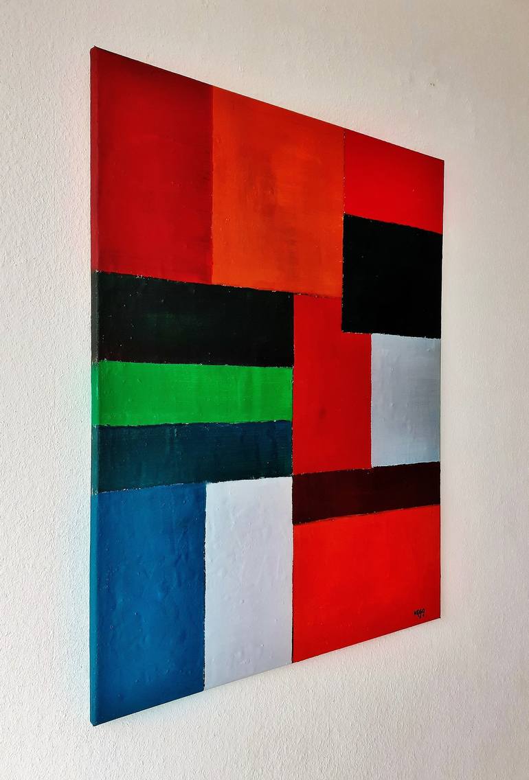 Original Abstract Painting by Heinz HEGO Goevert