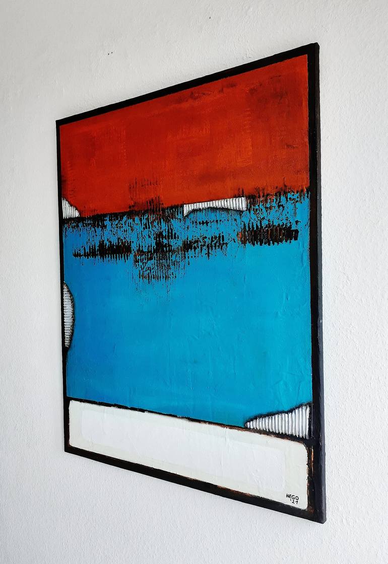 Original Matter Painting Abstract Painting by Heinz HEGO Goevert