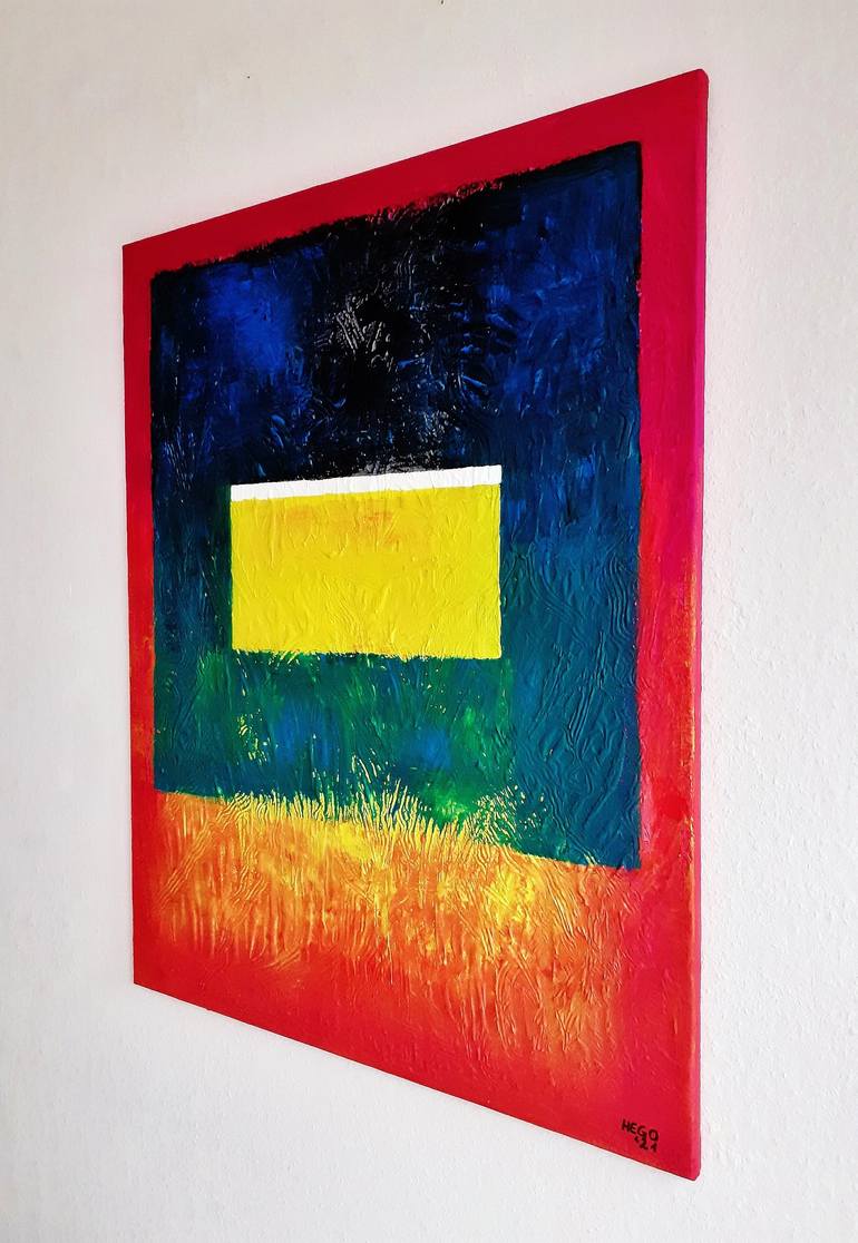 Original Abstract Expressionism Abstract Painting by Heinz HEGO Goevert